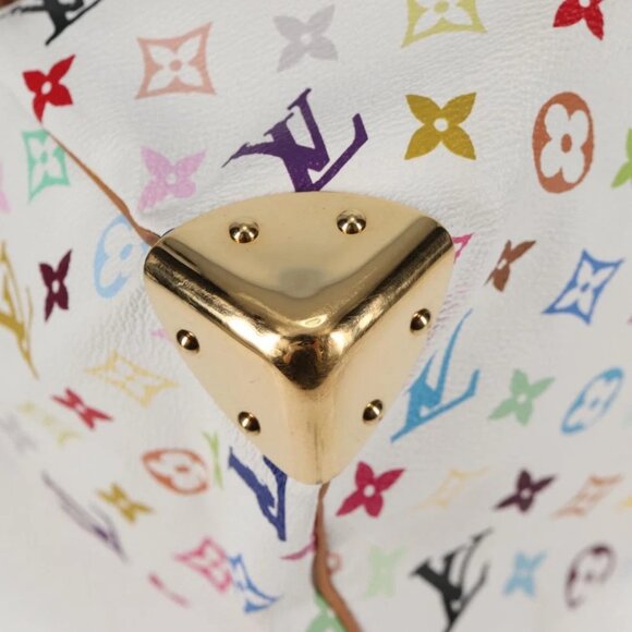 LOUIS VUITTON Monogram Multicolor Speedy 30 Bag White Bron - Picture 9 of 15
